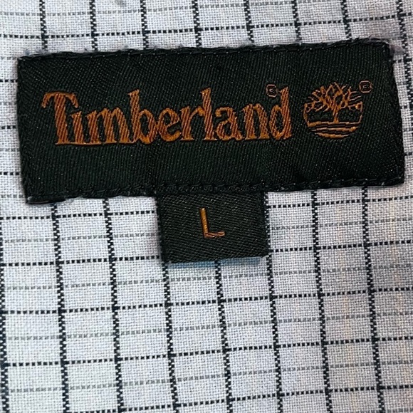 TIMBERLAND Men's Short Sleeve Button  Up Shirt Color Block Hawaiian Print Size L - Picture 7 of 10